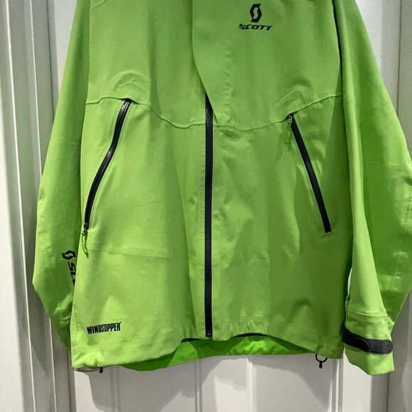 Men's L Lime Green Scott Softshell Ski Jacket - Picture 2 of 8
